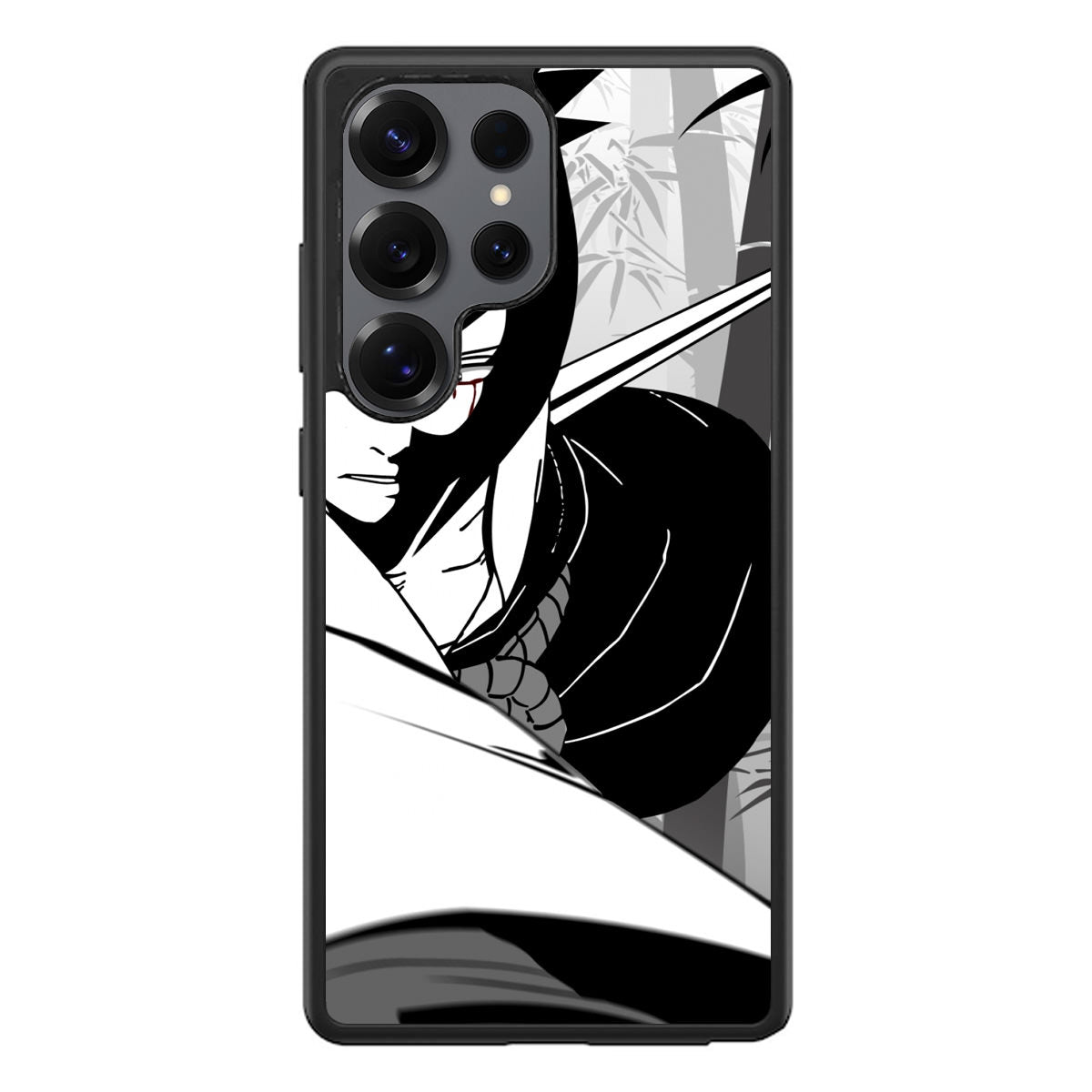 Sasuke Uchiha B&W Samsung Galaxy S25 Ultra Case