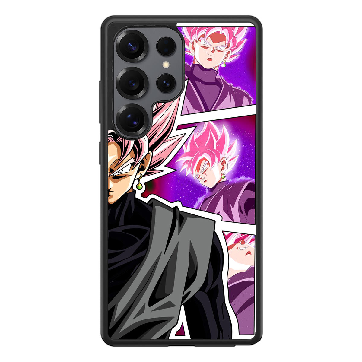 Super Goku Black Rose Collage Samsung Galaxy S25 Ultra Case