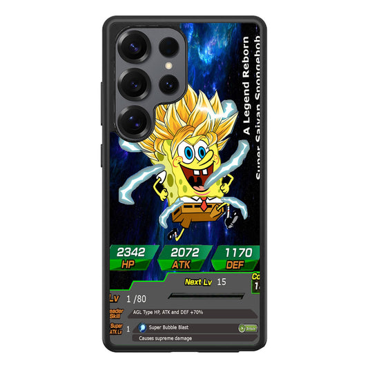 Super Saiyan Spongebob Card Samsung Galaxy S25 Ultra Case