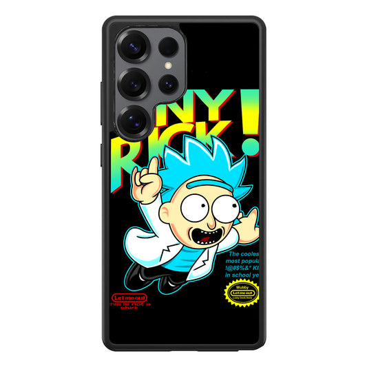 Tiny Rick Let Me Out Samsung Galaxy S25 Ultra Case