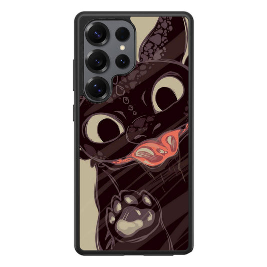 Toothless Dragon Art Samsung Galaxy S25 Ultra Case