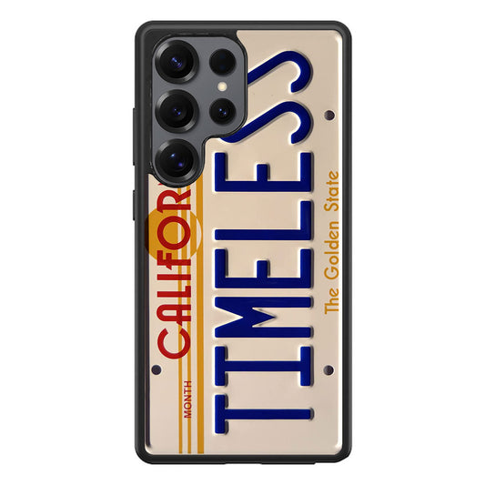 Back to the Future License Plate Timeless Samsung Galaxy S25 Ultra Case