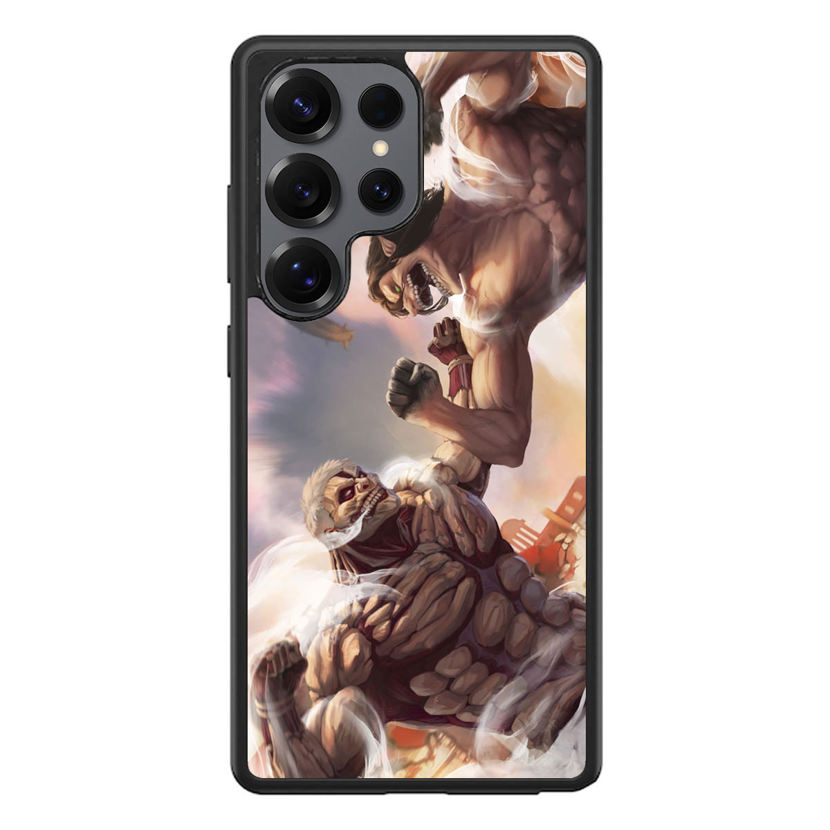 Eren Yeager vs Reiner Armored Titan Samsung Galaxy S25 Ultra Case