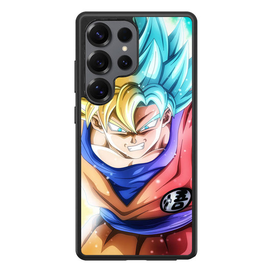 Goku SSJ 1 to SSJ Blue Samsung Galaxy S25 Ultra Case