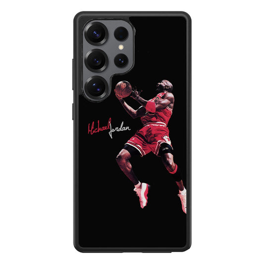 Michael Jordan Epic Jump Samsung Galaxy S25 Ultra Case