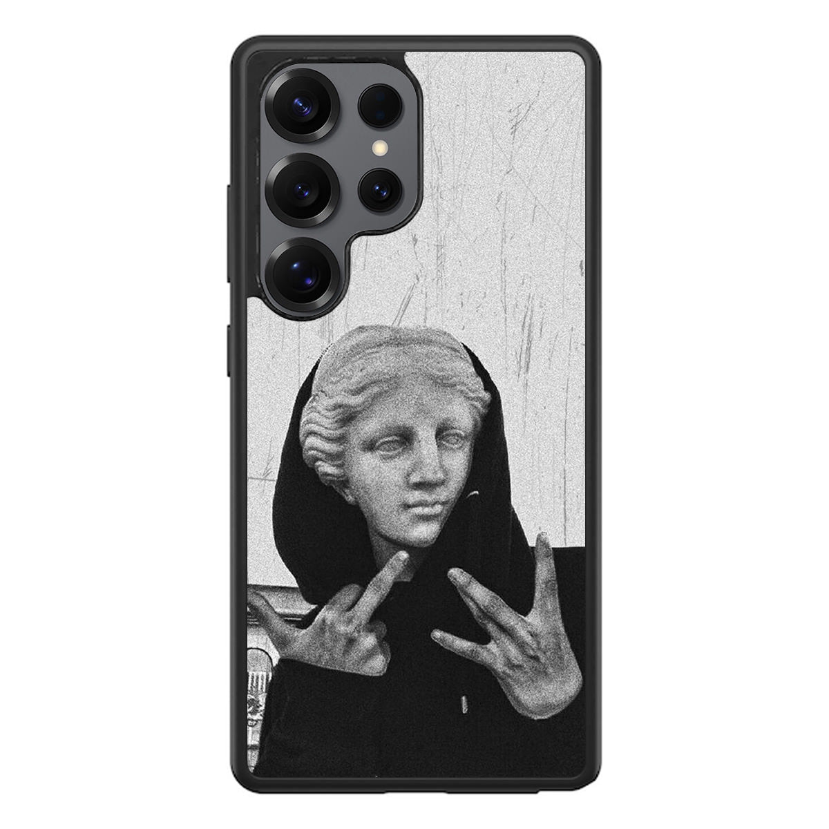 Greek Statue Wearing Hoodie Samsung Galaxy S25 Ultra Case