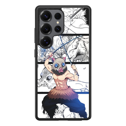 Inosuke Hashibira Manga Collage Samsung Galaxy S25 Ultra Case