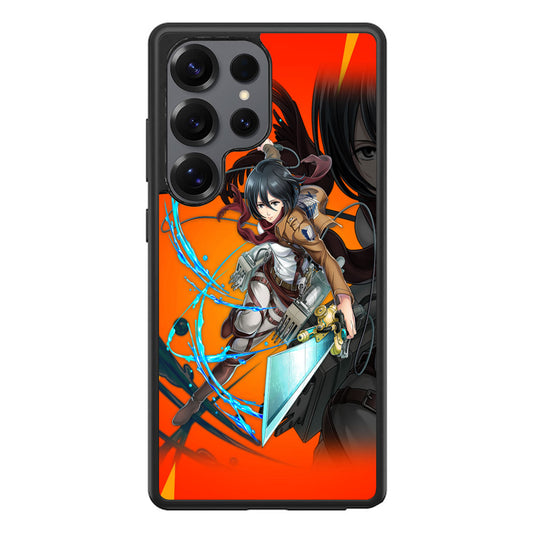 Mikasa Ackerman Poster Samsung Galaxy S25 Ultra Case