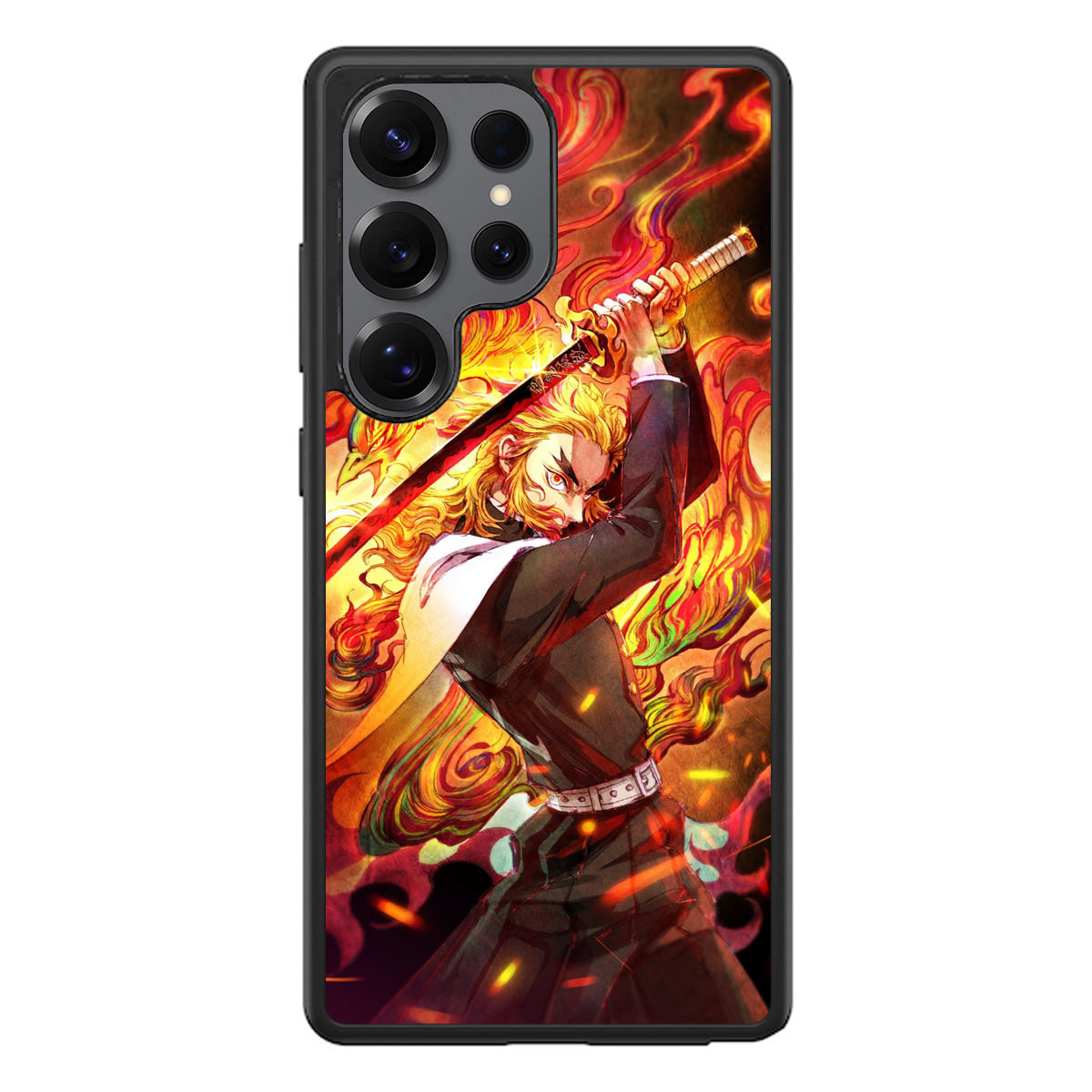 Rengoku Flame Pillar Samsung Galaxy S25 Ultra Case