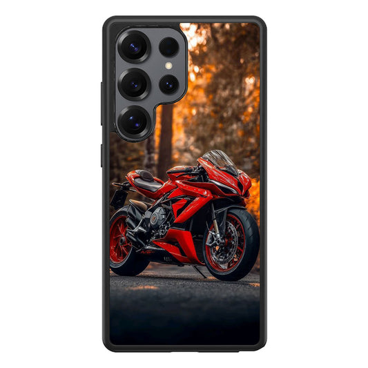 Crimson Velocity in Autumn Flame Samsung Galaxy S25 Ultra Case