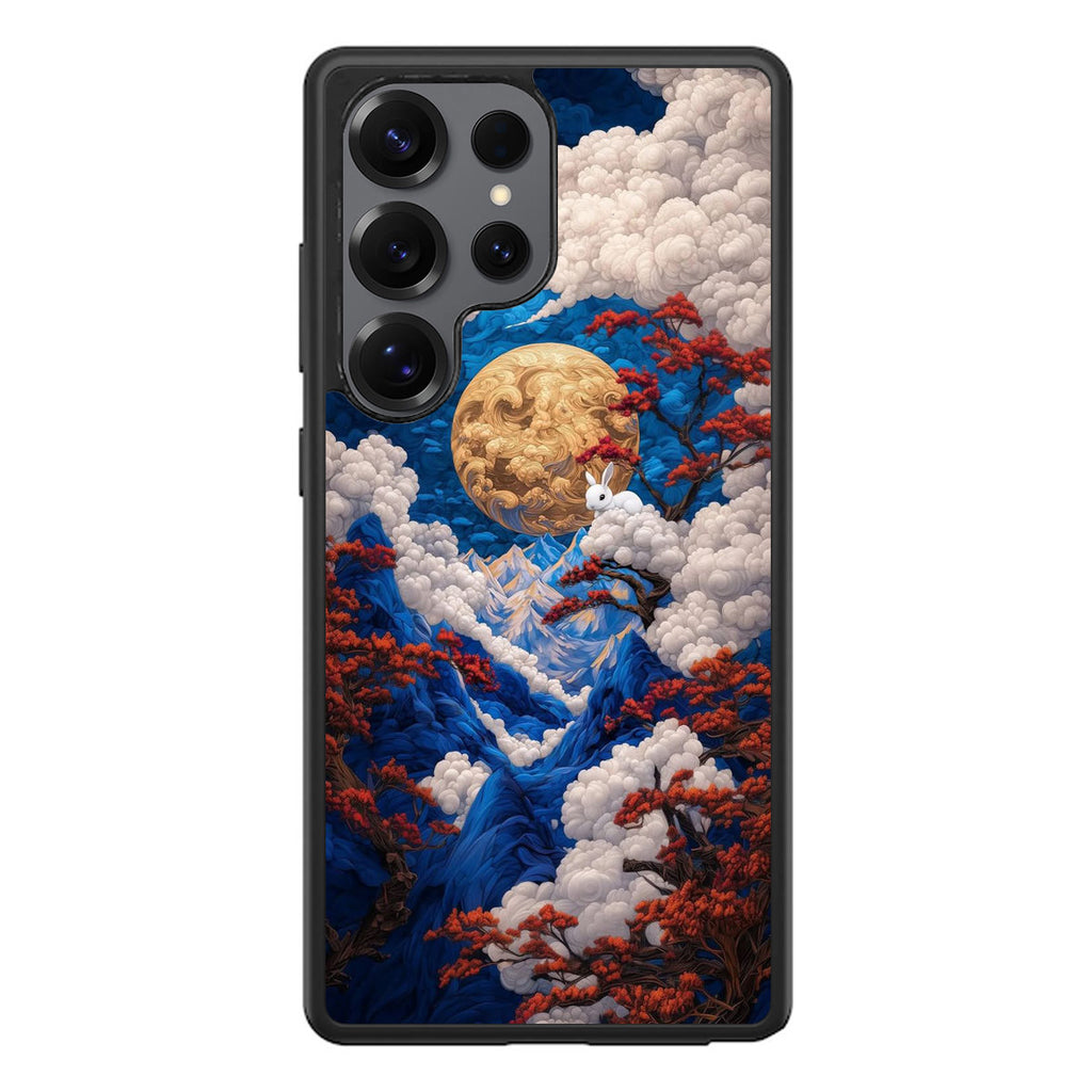 Moonlight Whispers Celestial Peaks Samsung Galaxy S25 Ultra Case