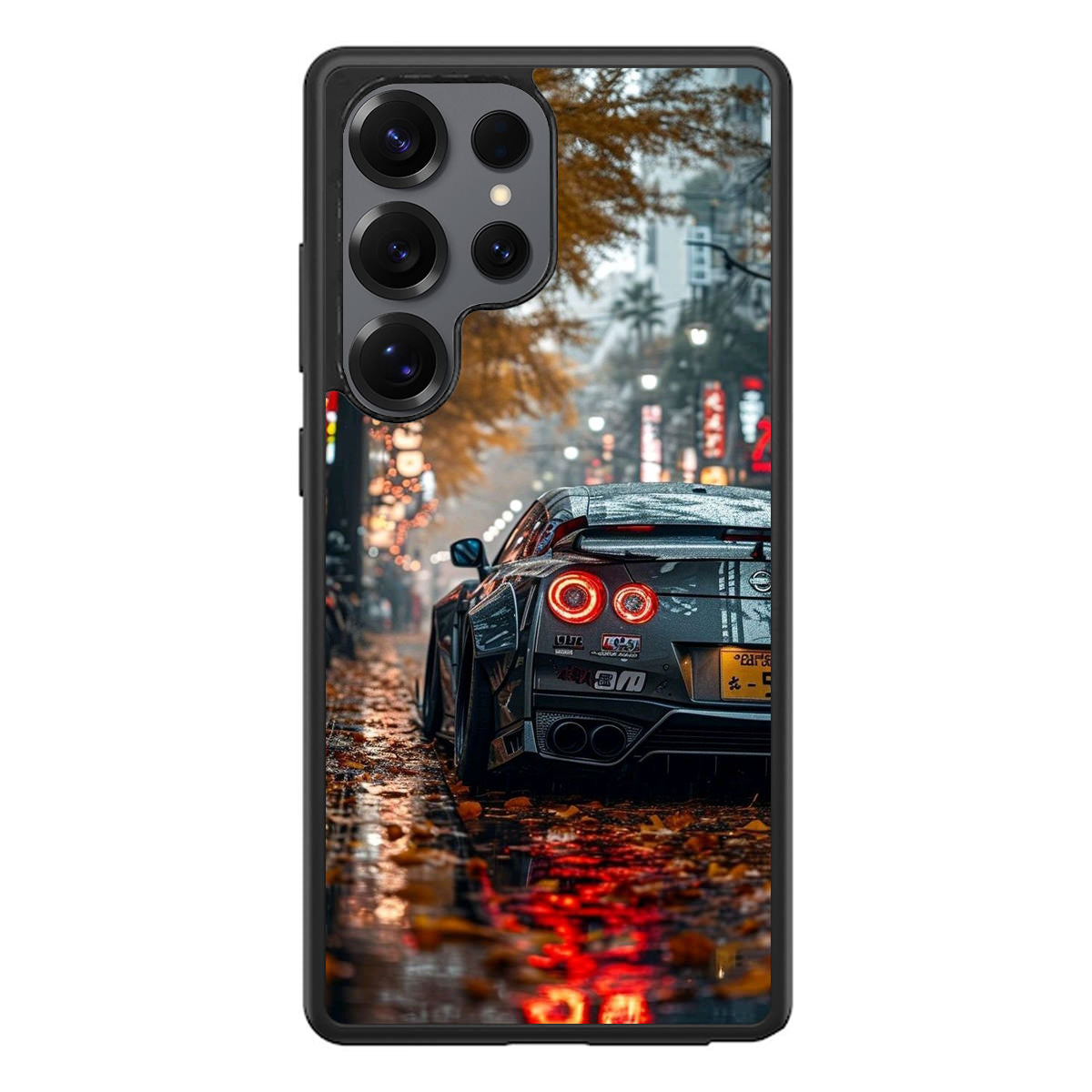 Neon Drift Autumn Streets Samsung Galaxy S25 Ultra Case