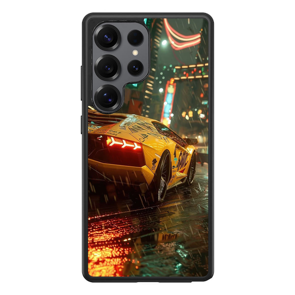 Night Drift Thunder Neon Streets Samsung Galaxy S25 Ultra Case