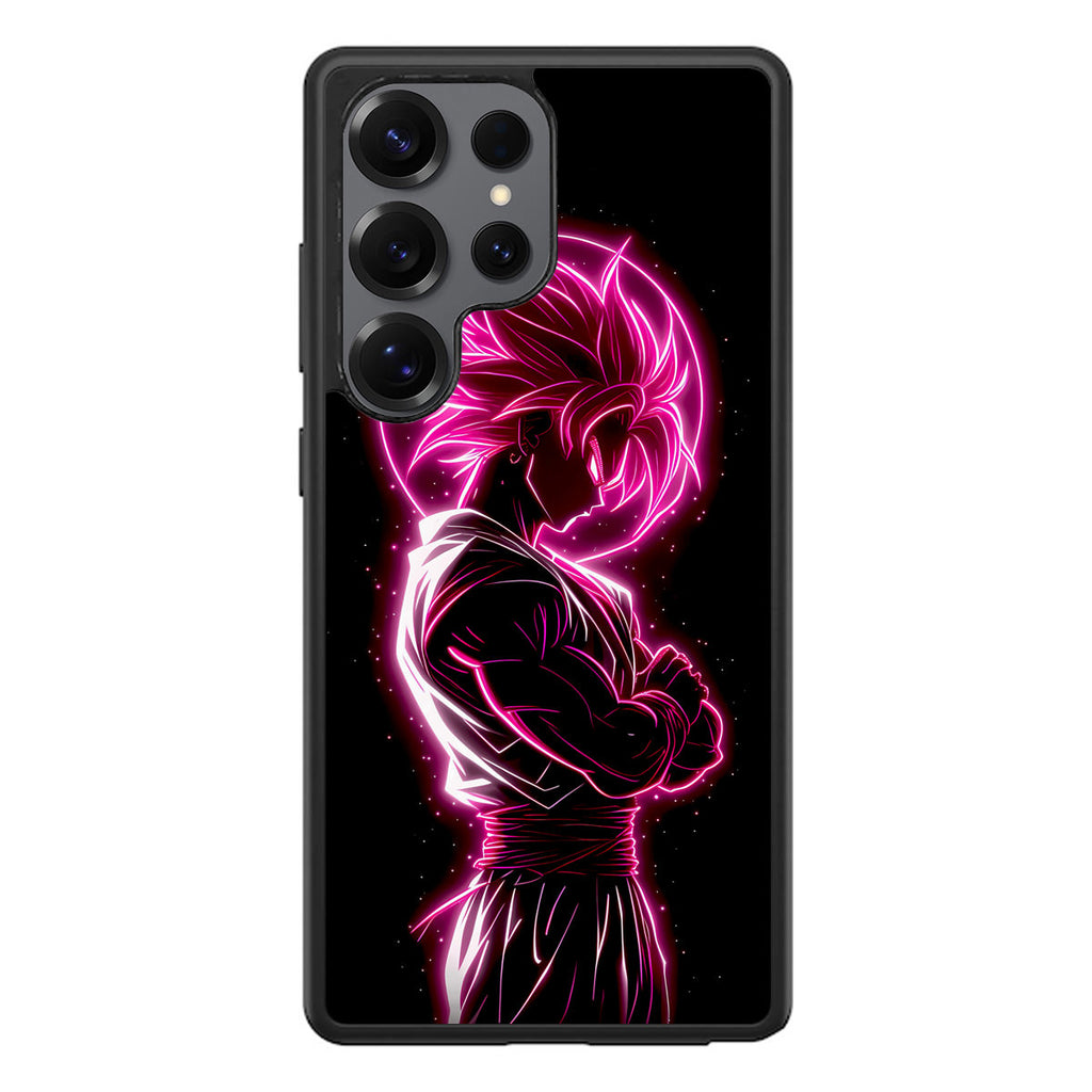 Pink Radiant Saiyan Samsung Galaxy S25 Ultra Case