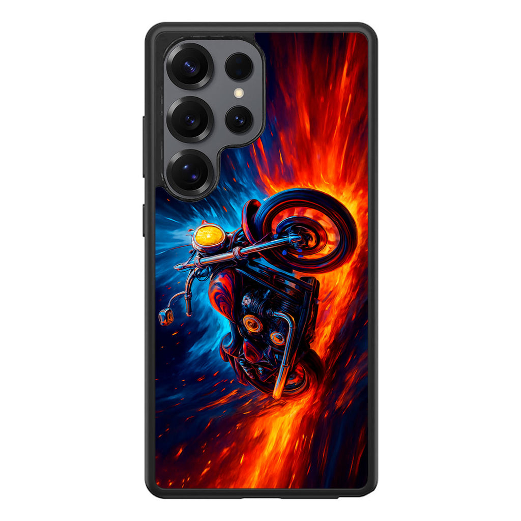 Ride Through Fire and Ice Samsung Galaxy S25 Ultra Case