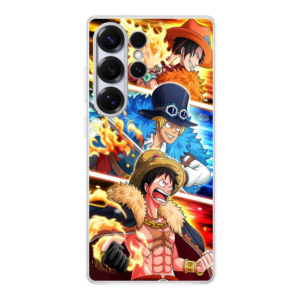 Ace Sabo Luffy Samsung Galaxy S25 Ultra Case