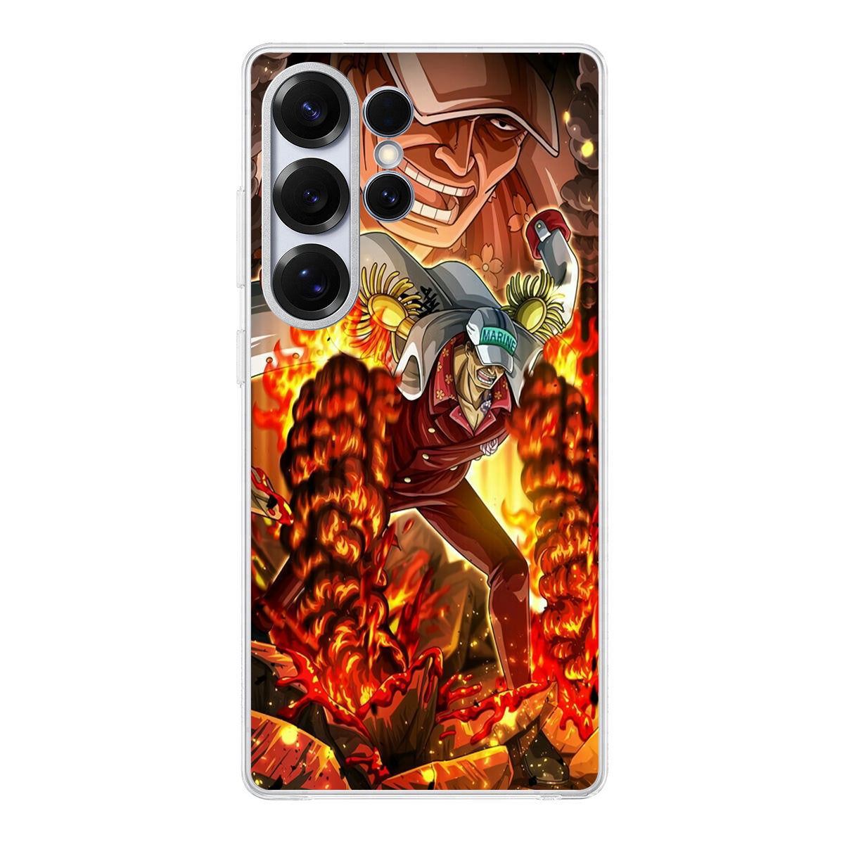 Akainu Exploding Volcano Samsung Galaxy S25 Ultra Case