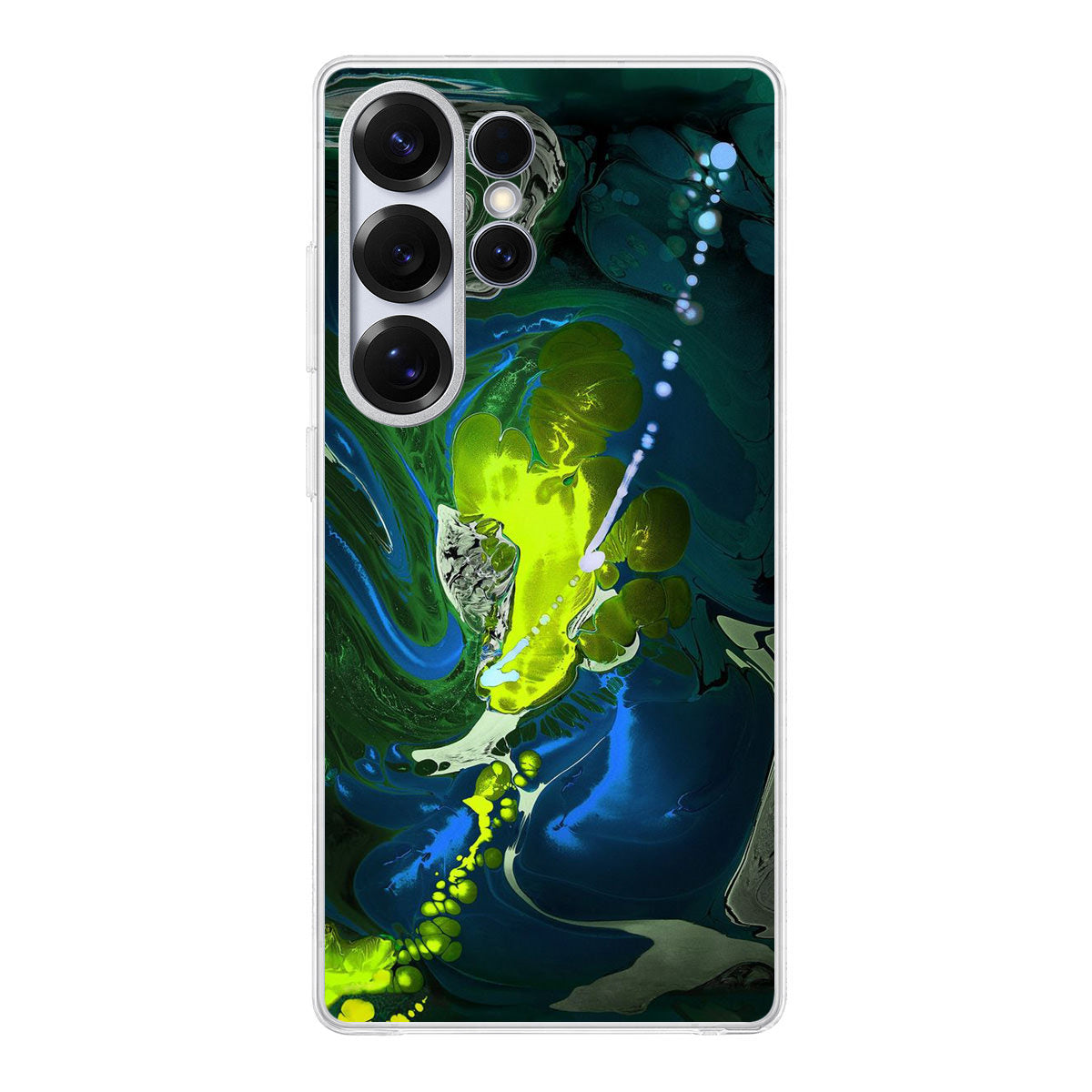 Abstract Green Blue Art Samsung Galaxy S25 Ultra Case