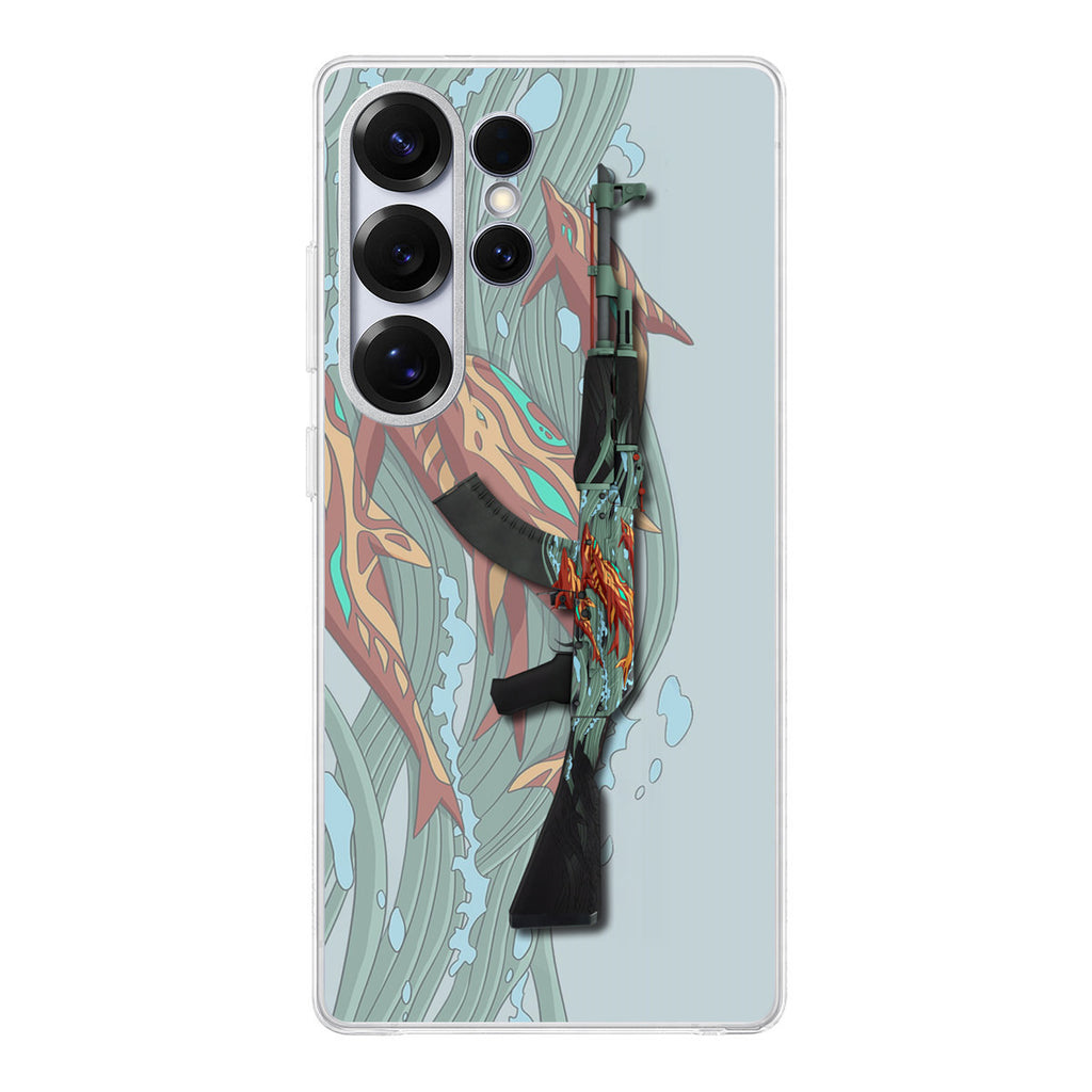 AK-47 Aquamarine Revenge Samsung Galaxy S25 Ultra Case