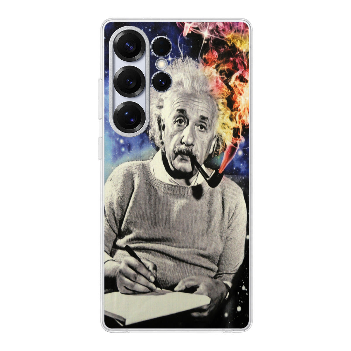 Albert Einstein Smoking Samsung Galaxy S25 Ultra Case