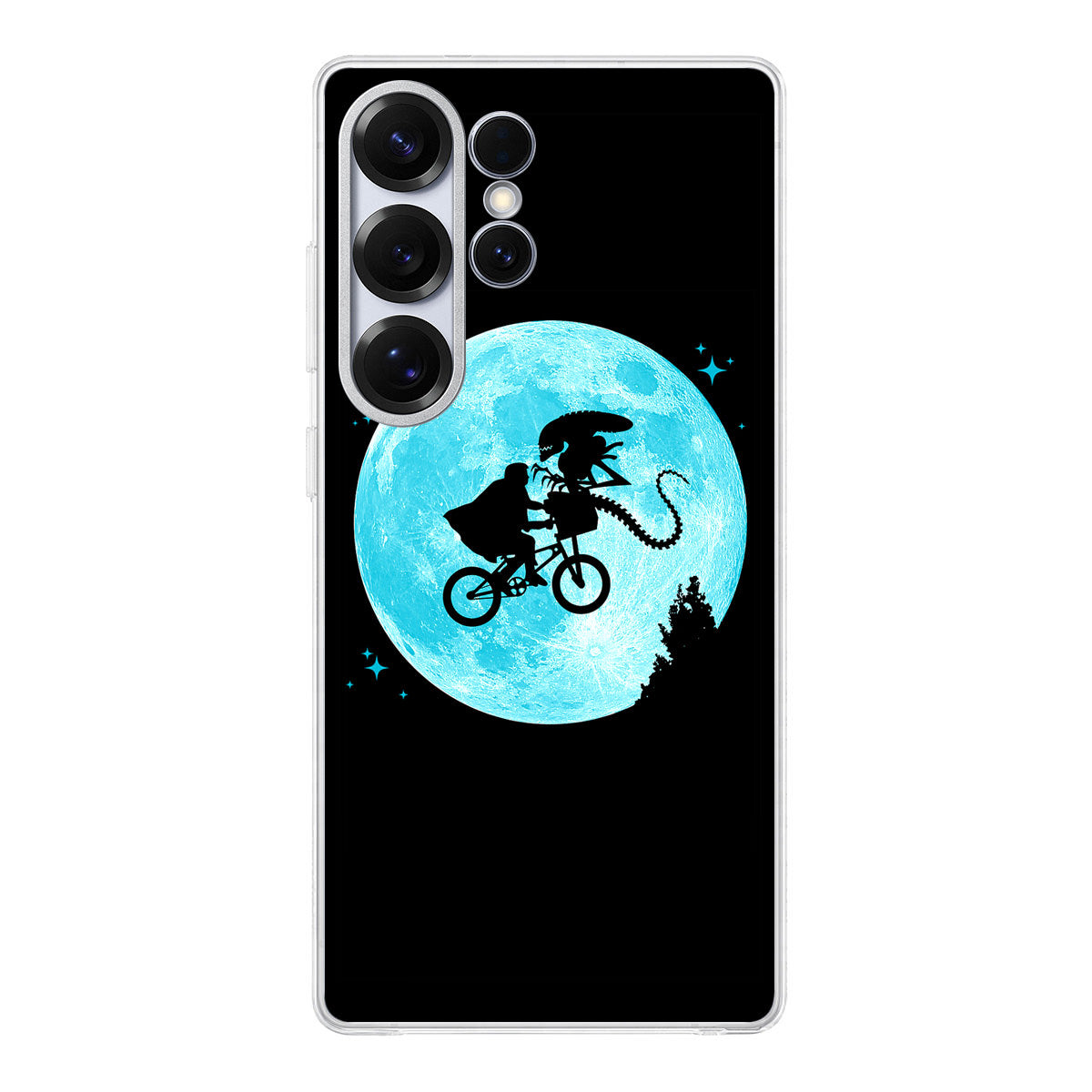 Alien Bike to the Moon Samsung Galaxy S25 Ultra Case