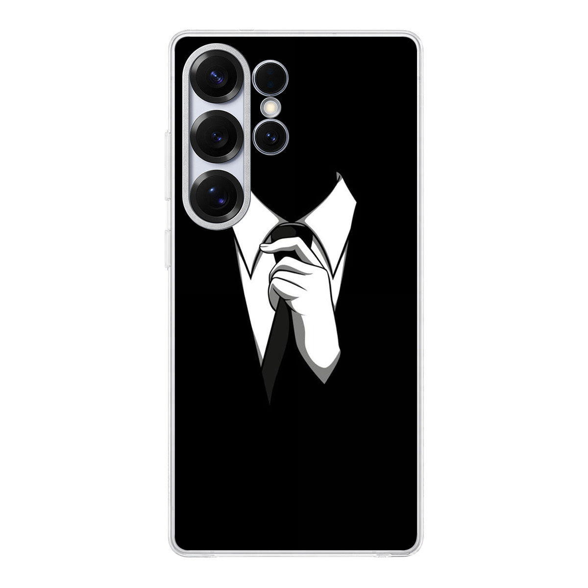 Anonymous Black White Tie Samsung Galaxy S25 Ultra Case