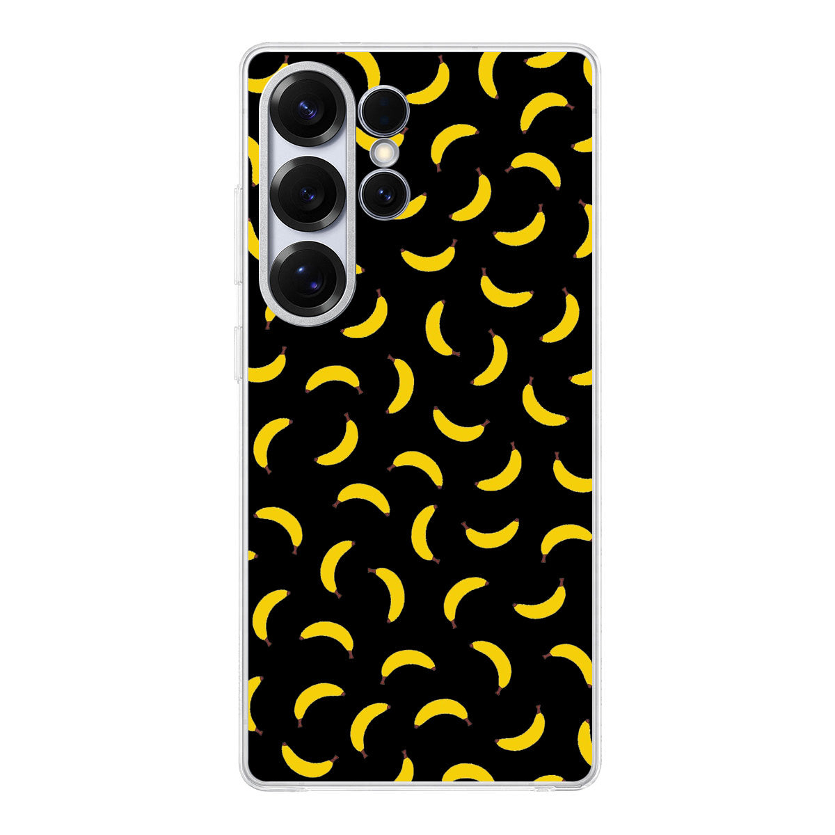 Bananas Fruit Pattern Black Samsung Galaxy S25 Ultra Case