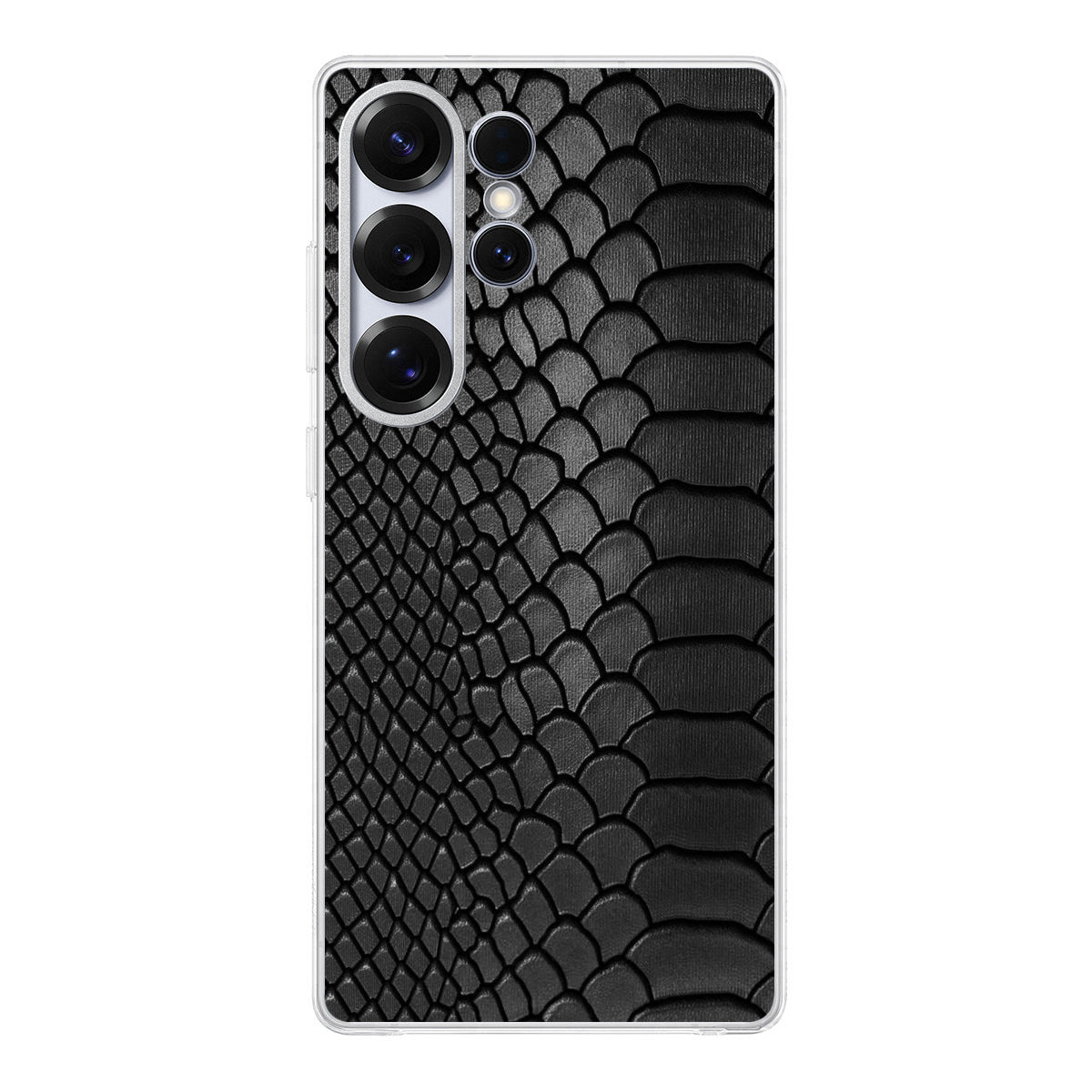 Black Snake Skin Texture Samsung Galaxy S25 Ultra Case