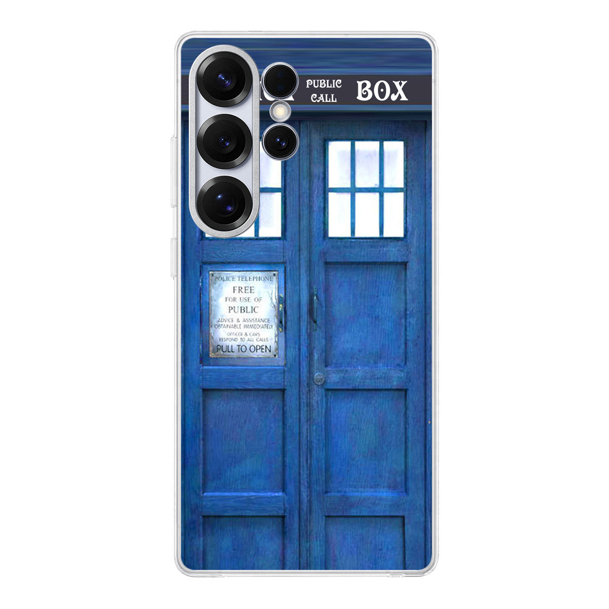 Blue Police Call Box Samsung Galaxy S25 Ultra Case