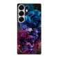 Colorful Dust Art on Black Samsung Galaxy S25 Ultra Case