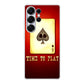 Game Card Time To Play Samsung Galaxy S25 Ultra Case