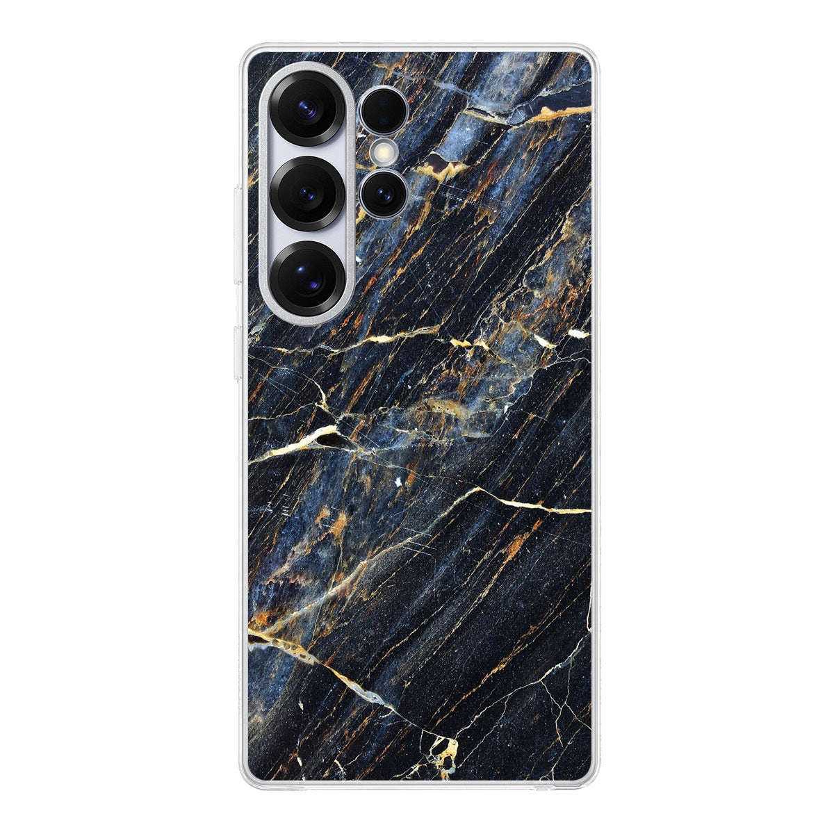 Golden Black Marble Samsung Galaxy S25 Ultra Case