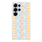 Peach Aztec Pattern Samsung Galaxy S25 Ultra Case