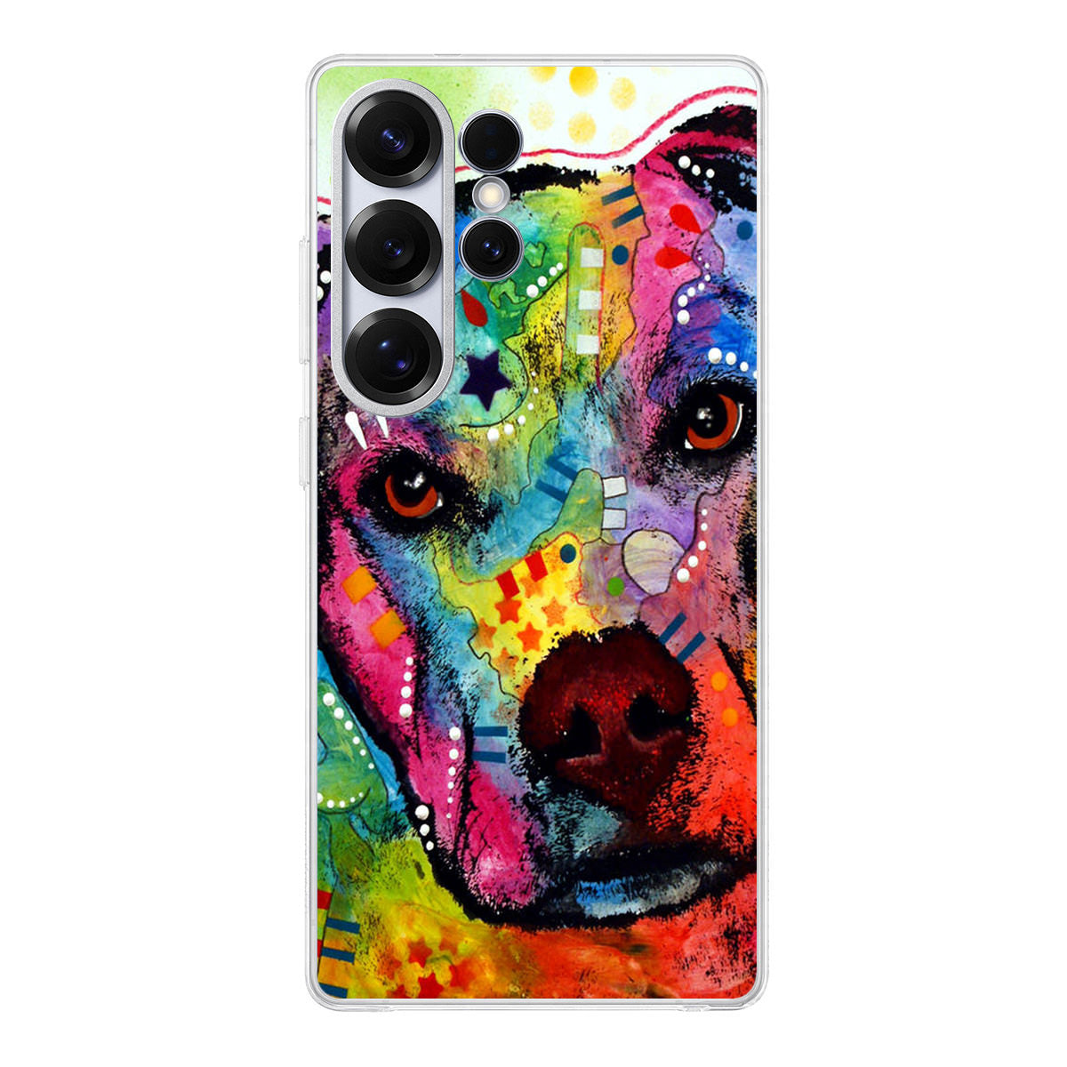 Pitbull Love Painting Samsung Galaxy S25 Ultra Case