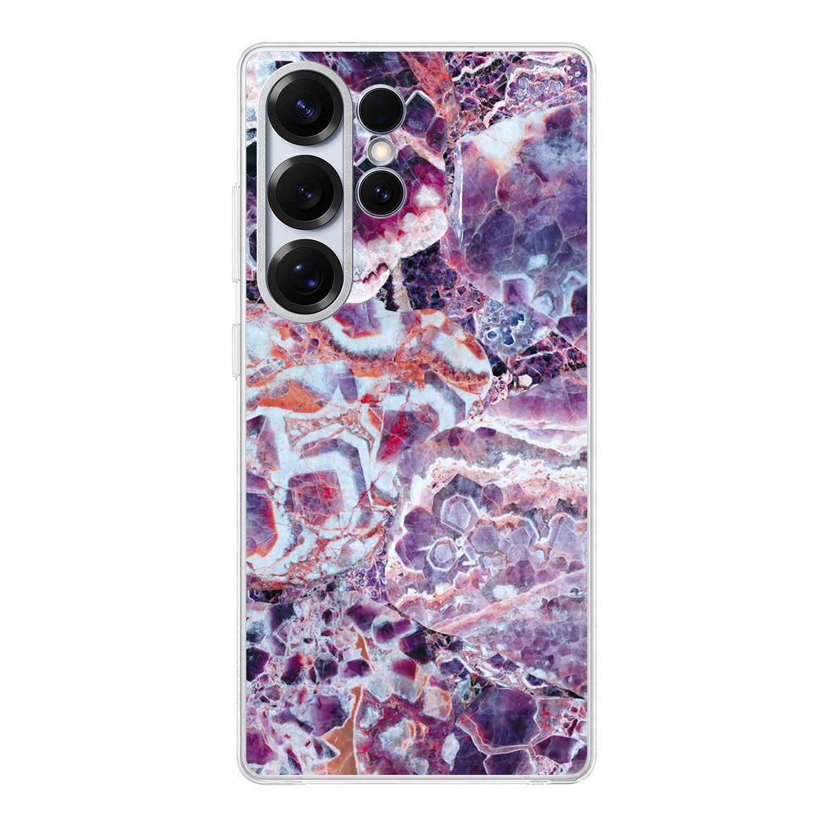 Purple Marble Samsung Galaxy S25 Ultra Case