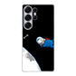 Space Dog Chasing A Bone Samsung Galaxy S25 Ultra Case