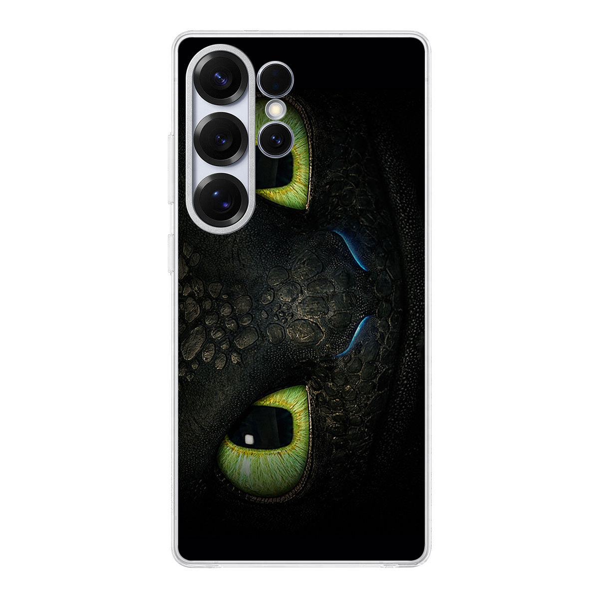 Toothless Dragon Eyes Close Up Samsung Galaxy S25 Ultra Case