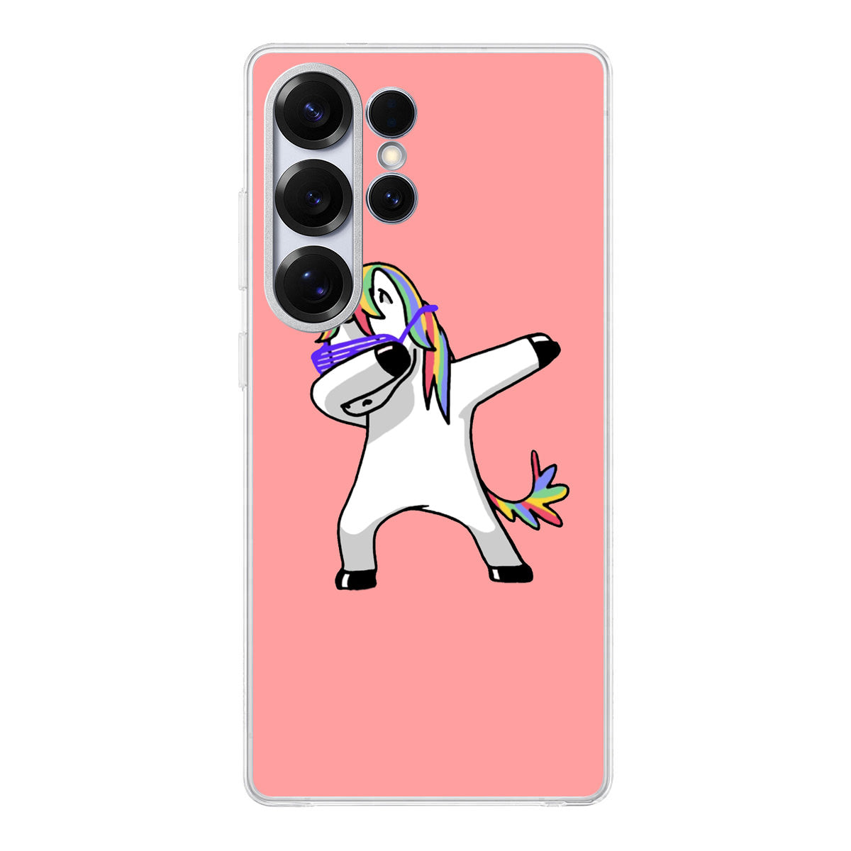 Unicorn Dabbing Pink Samsung Galaxy S25 Ultra Case