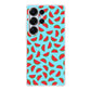 Watermelon Fruit Pattern Blue Samsung Galaxy S25 Ultra Case