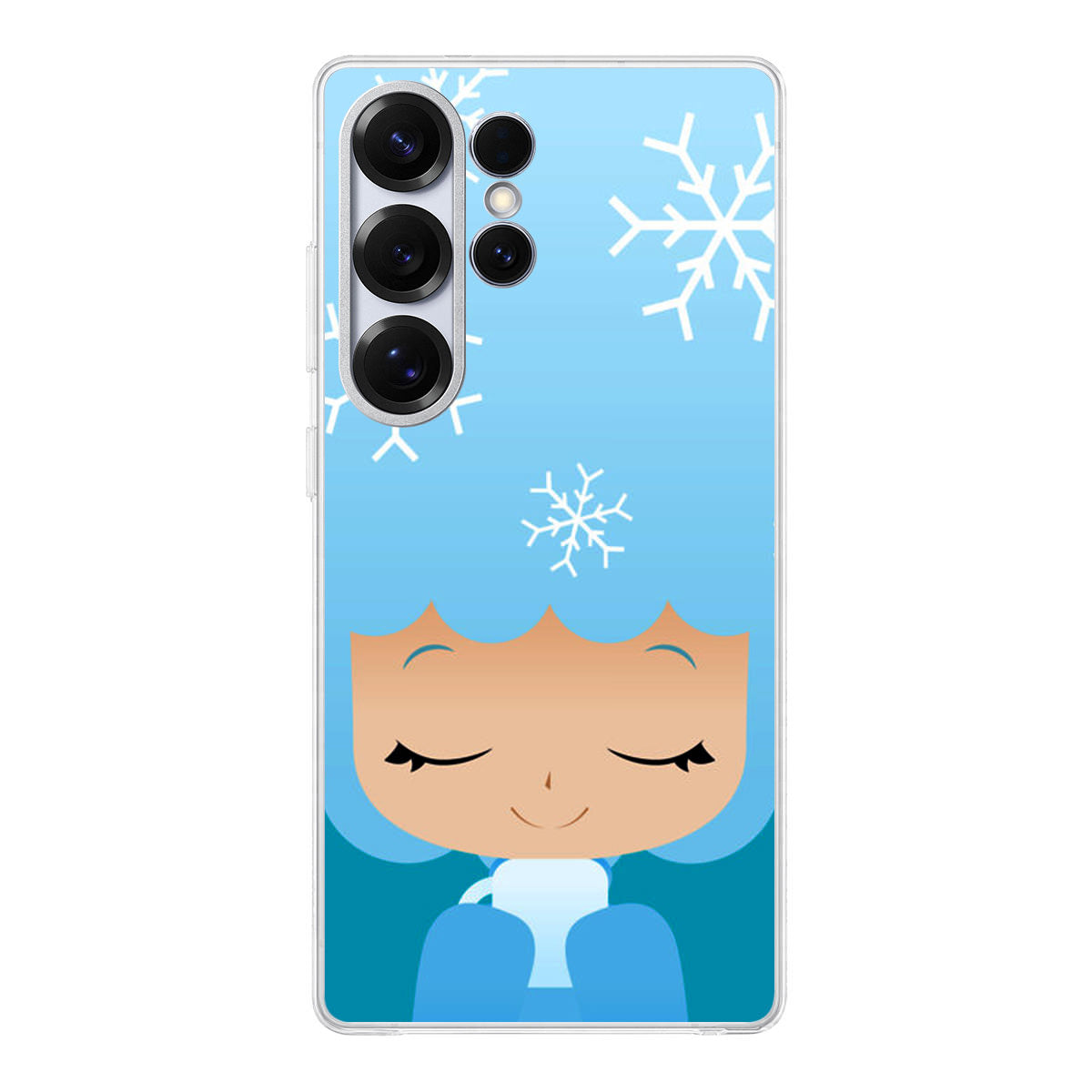 Winter Afro Girl Samsung Galaxy S25 Ultra Case