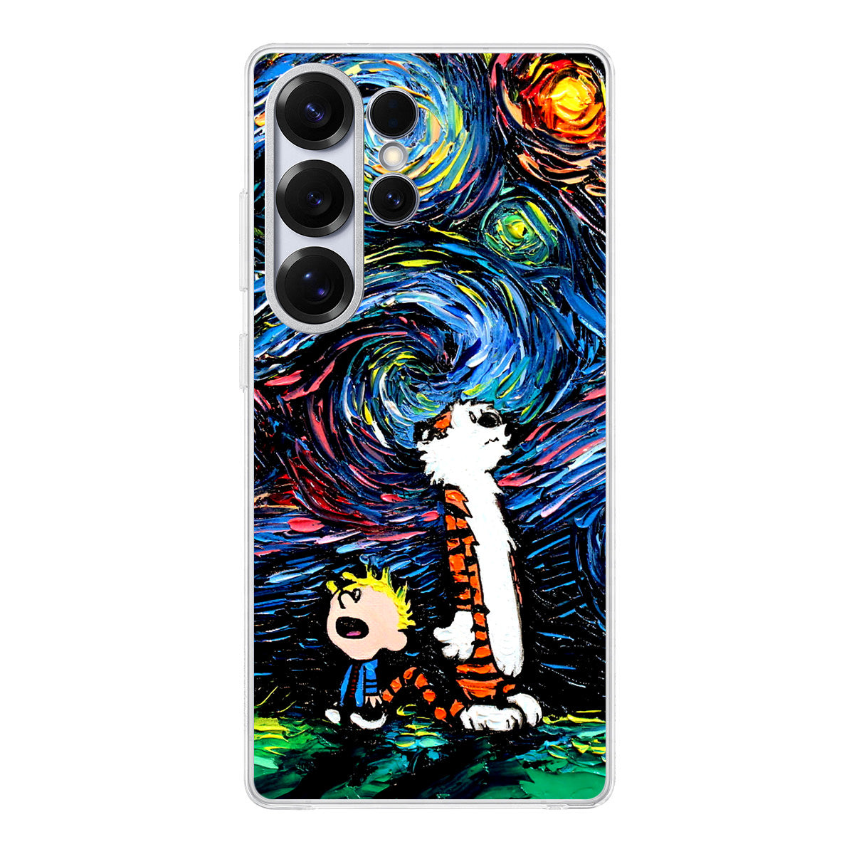 Calvin Art At Starry Night Samsung Galaxy S25 Ultra Case