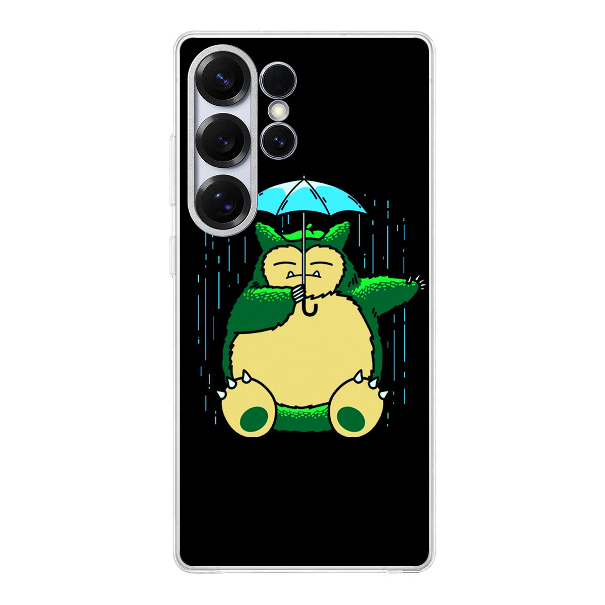 Cute Snorlax Umbrella Samsung Galaxy S25 Ultra Case