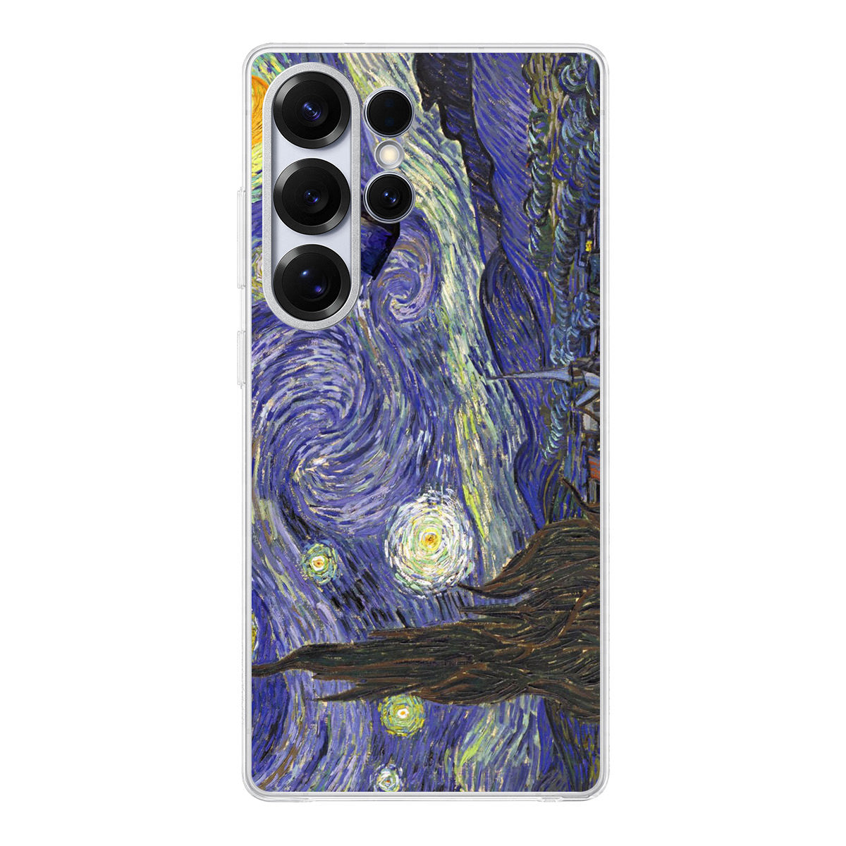 Dr Who Tardis In Van Gogh Starry Night Samsung Galaxy S25 Ultra Case