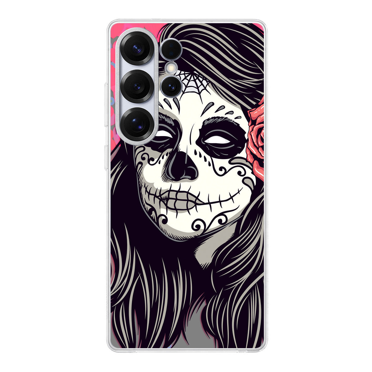 Girl Skull Flower Samsung Galaxy S25 Ultra Case