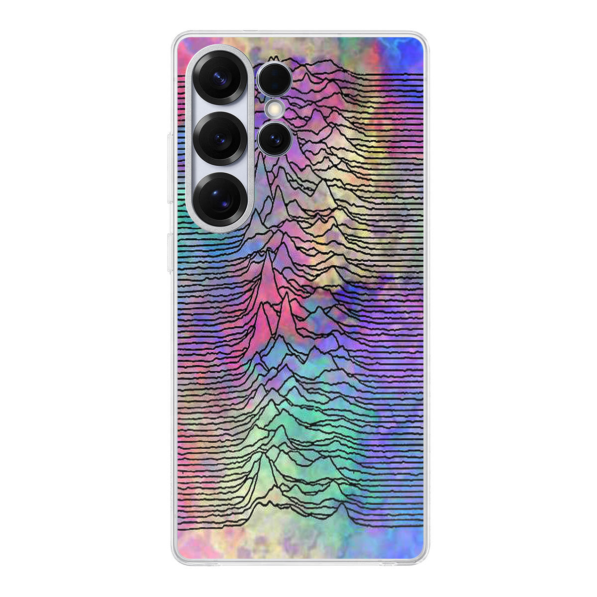 Joy Division Unknown Pleasures Colorful Samsung Galaxy S25 Ultra Case