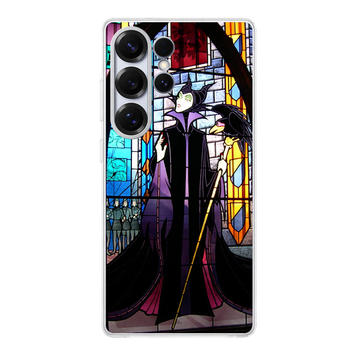 Maleficent Sleeping Beauty Glass Art Samsung Galaxy S25 Ultra Case