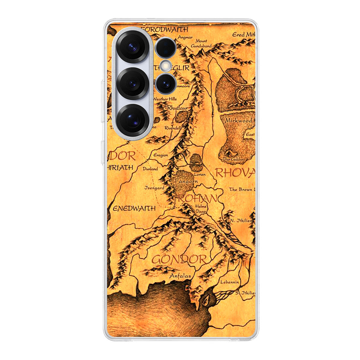 Middle Earth Map Hobbit Samsung Galaxy S25 Ultra Case