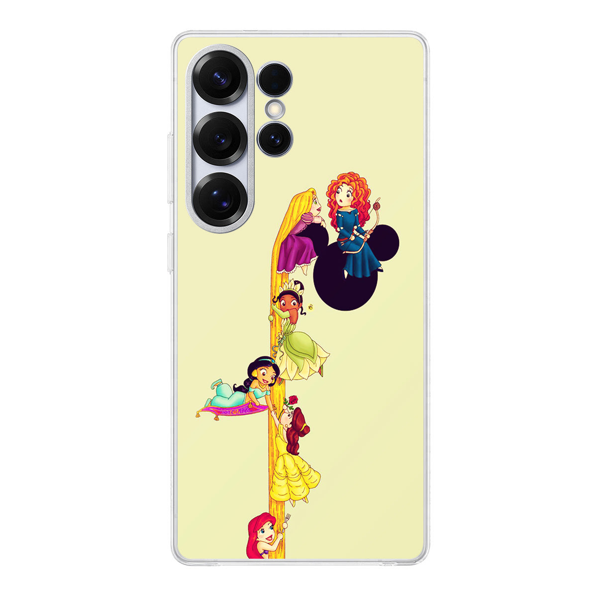 Princesses Climbing Rapunzel's Hair Samsung Galaxy S25 Ultra Case