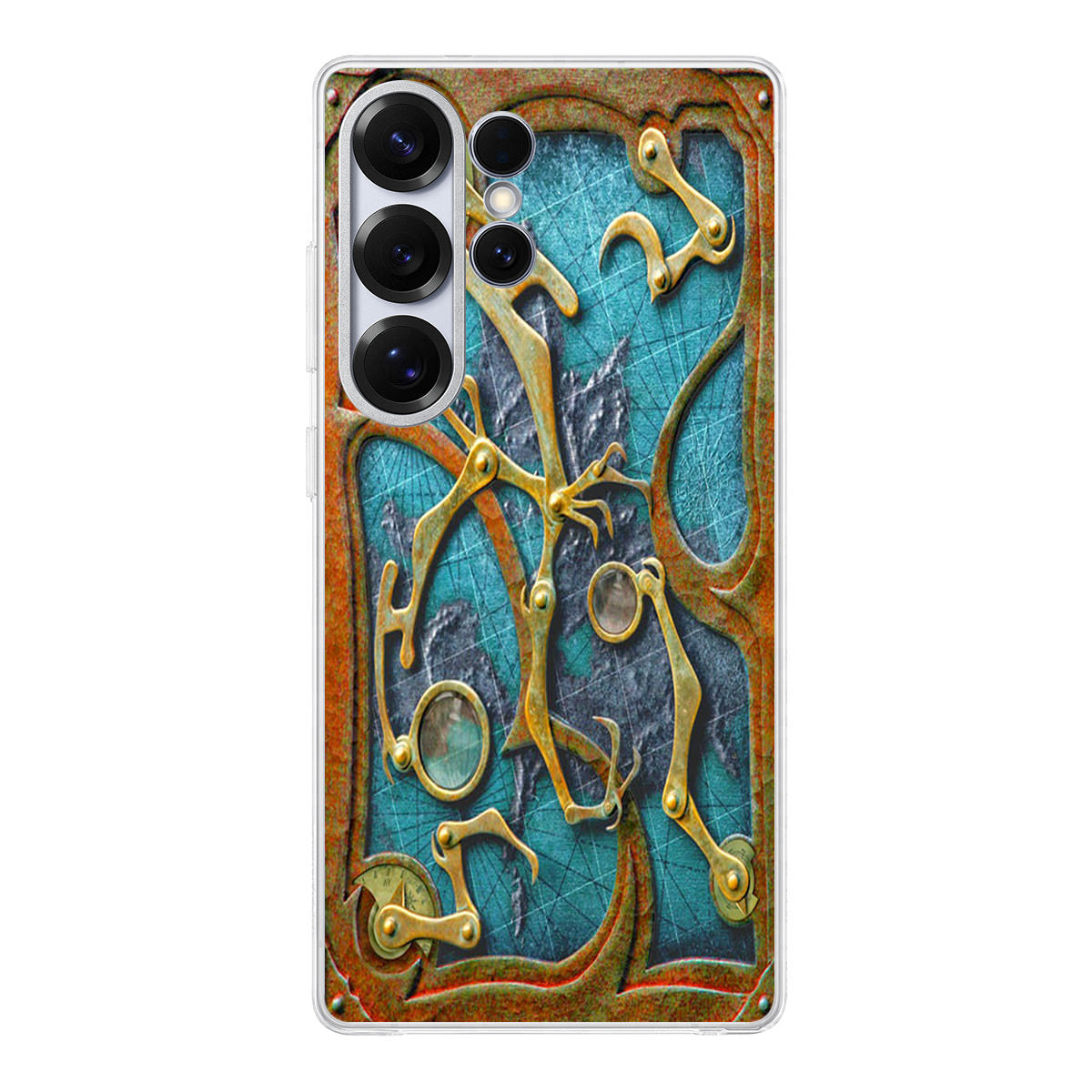 Steampunk Book Cover Samsung Galaxy S25 Ultra Case