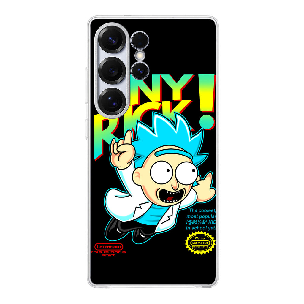 Tiny Rick Let Me Out Samsung Galaxy S25 Ultra Case